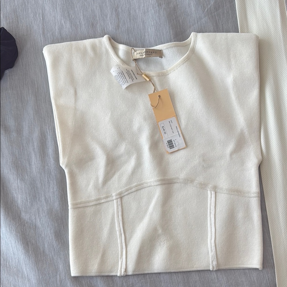 Chic Cream Crew Neck Sweater